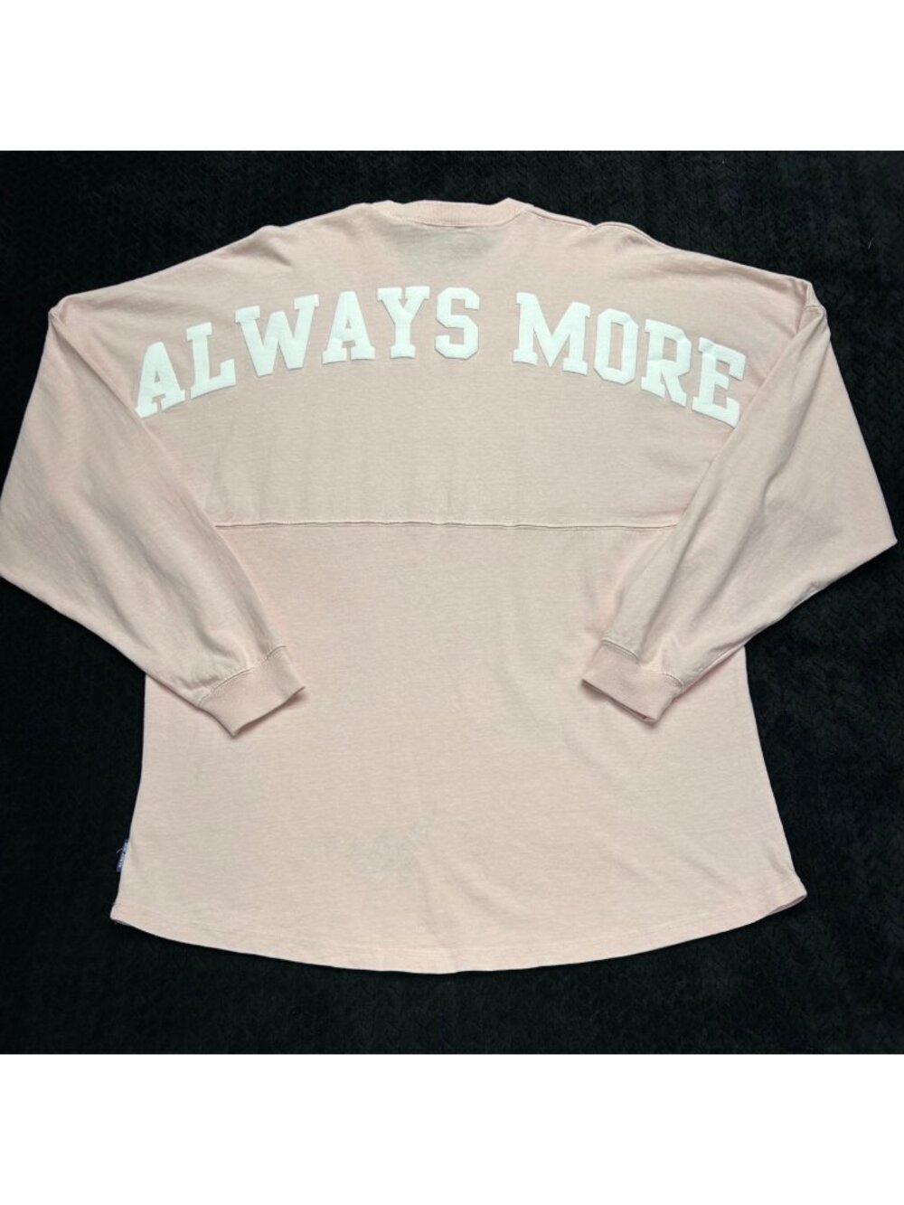 Spirit Jersey Long Sleeve Shirt Pink Size L Always More Disney Authentic